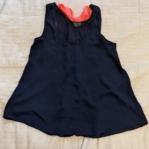 Lightweight Sheer-ish Tank Top With Back Bow Large